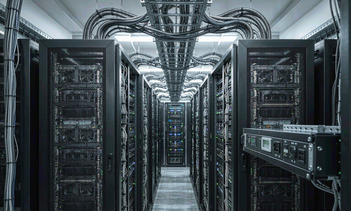 Instrumented edge cabinet in a data centre aisle